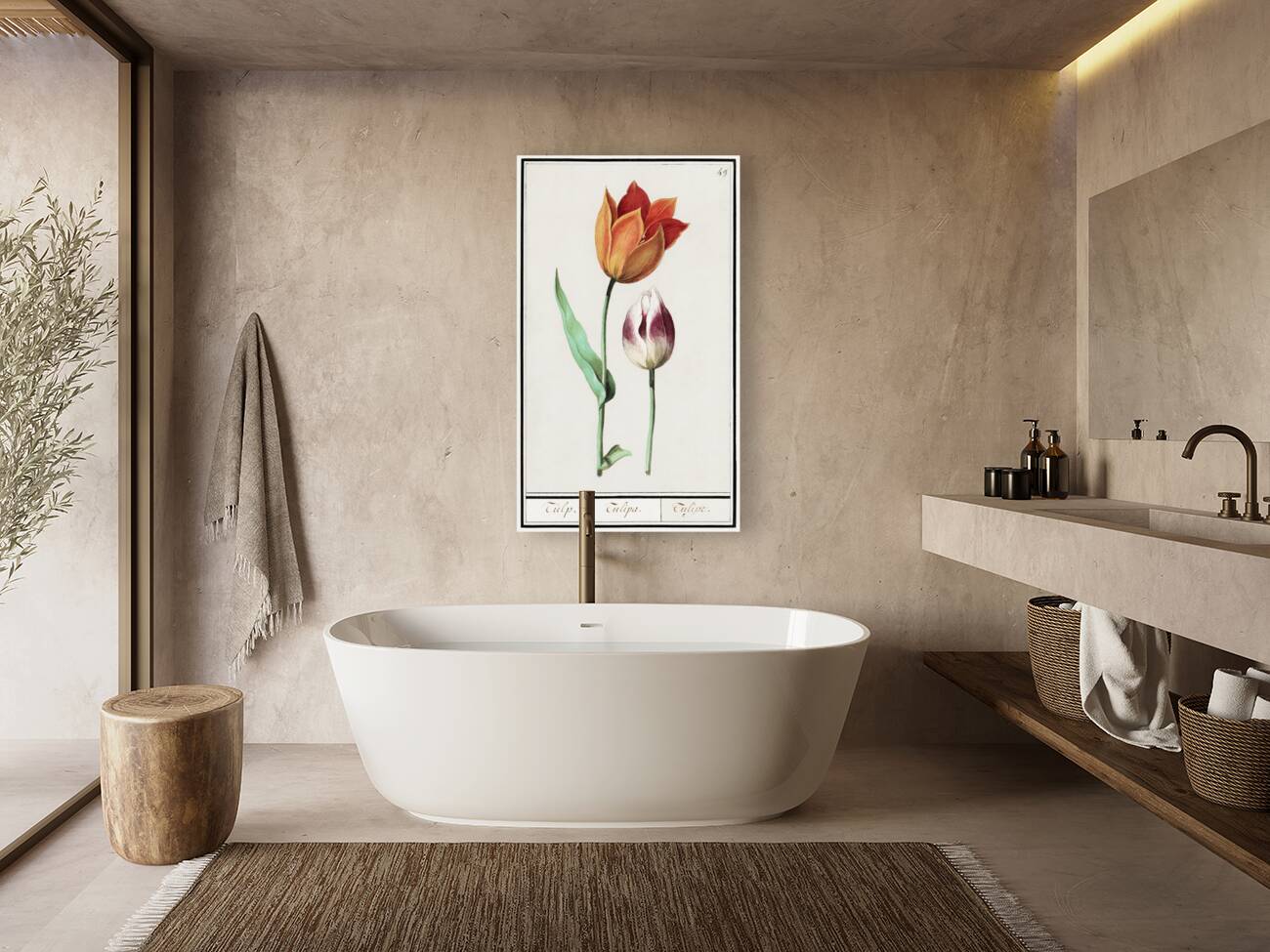 Tulip in vintage style Reproduction