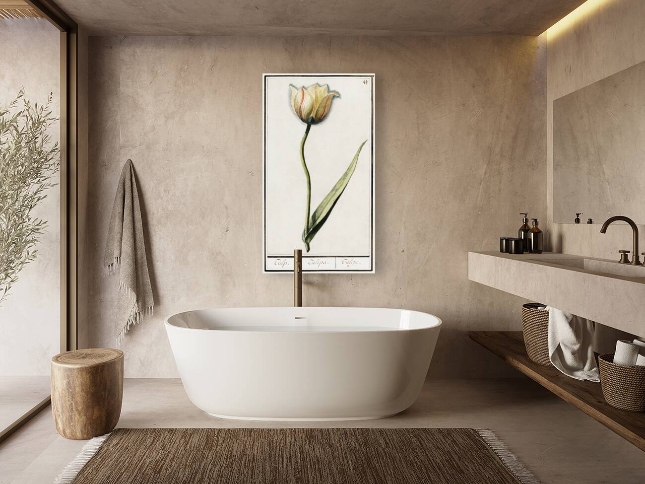 Tulip in vintage style Reproduction