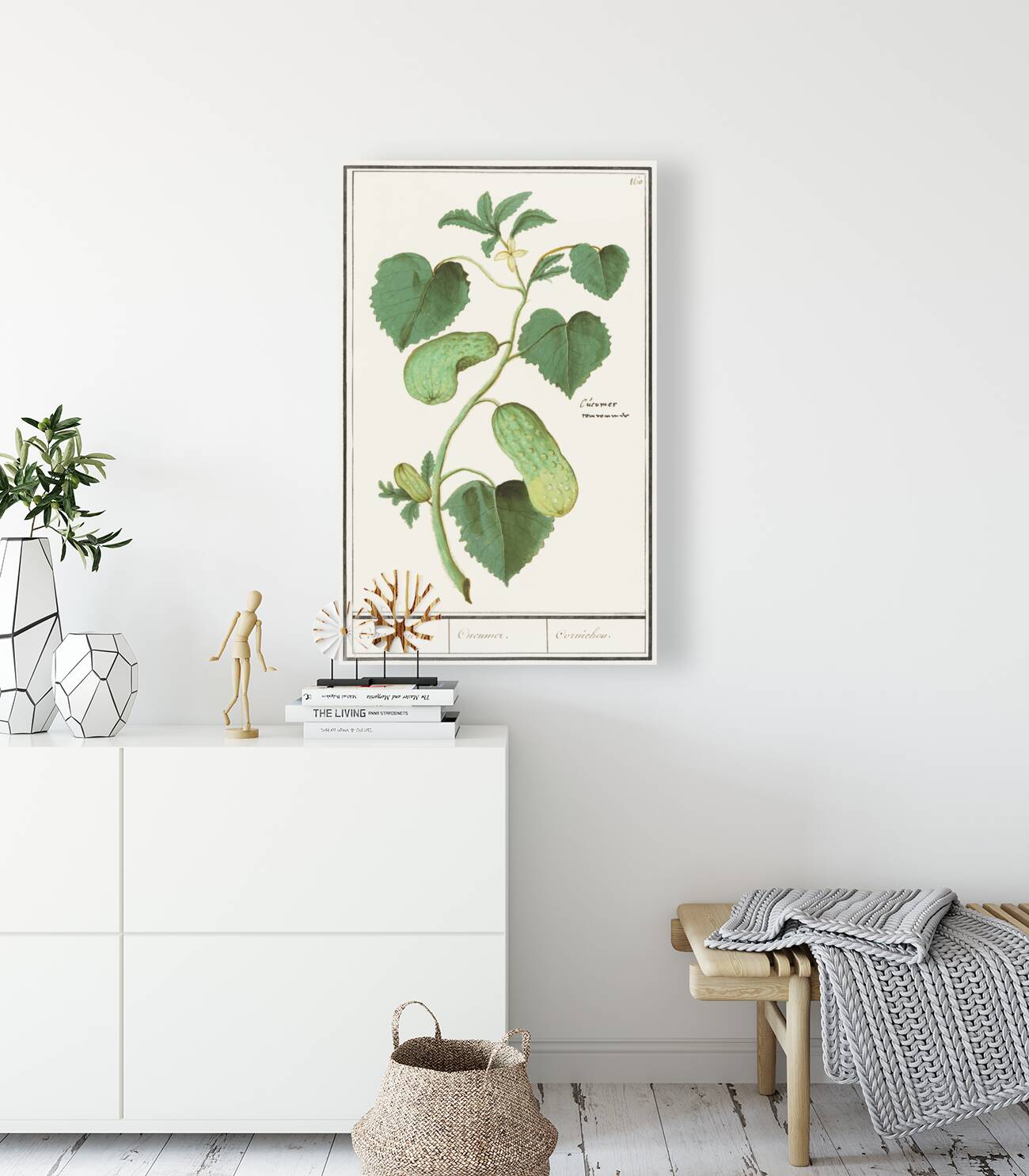 Cucumber in vintage style Reproduction