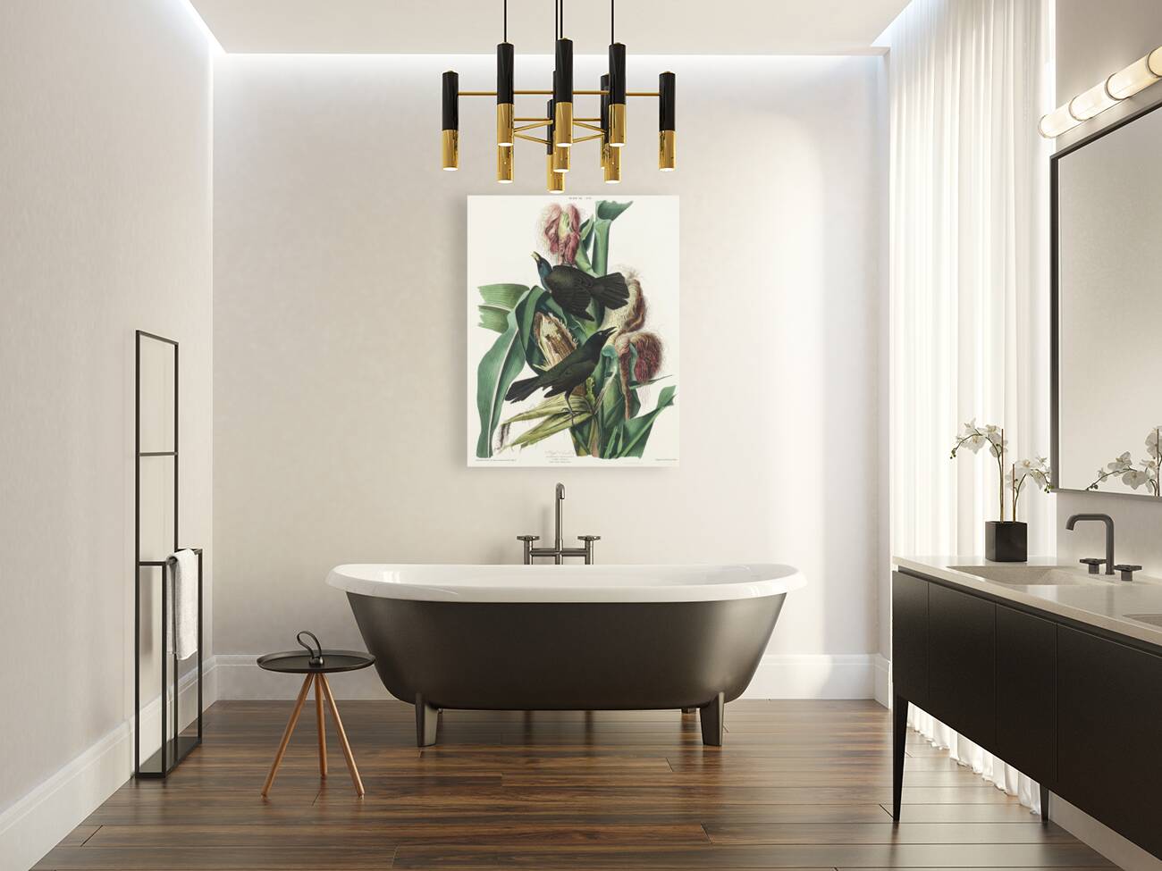 Purple Grakle or Common Crow Blackbird Reproduction