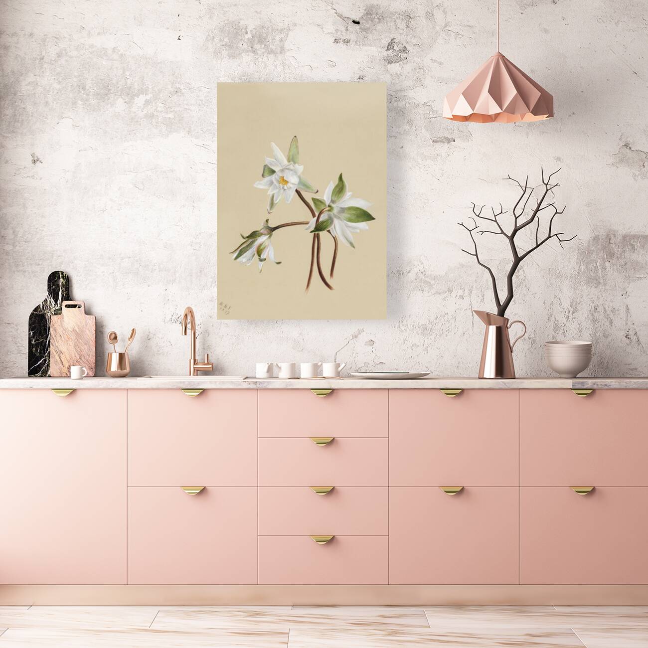 Water Lilies Castalia odorata 1879 Reproduction