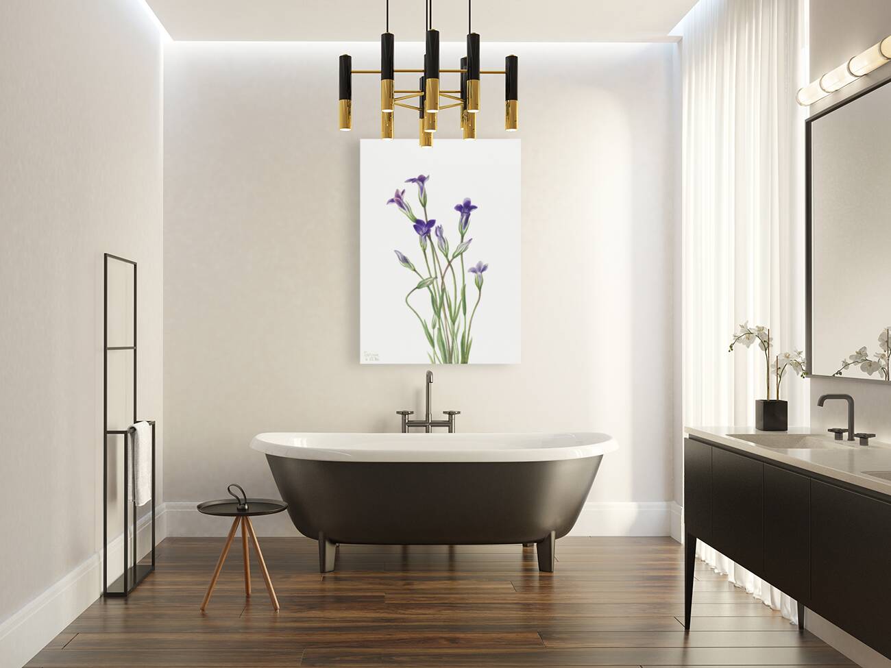 Gentian Gentiana holopetala 1936 Reproduction