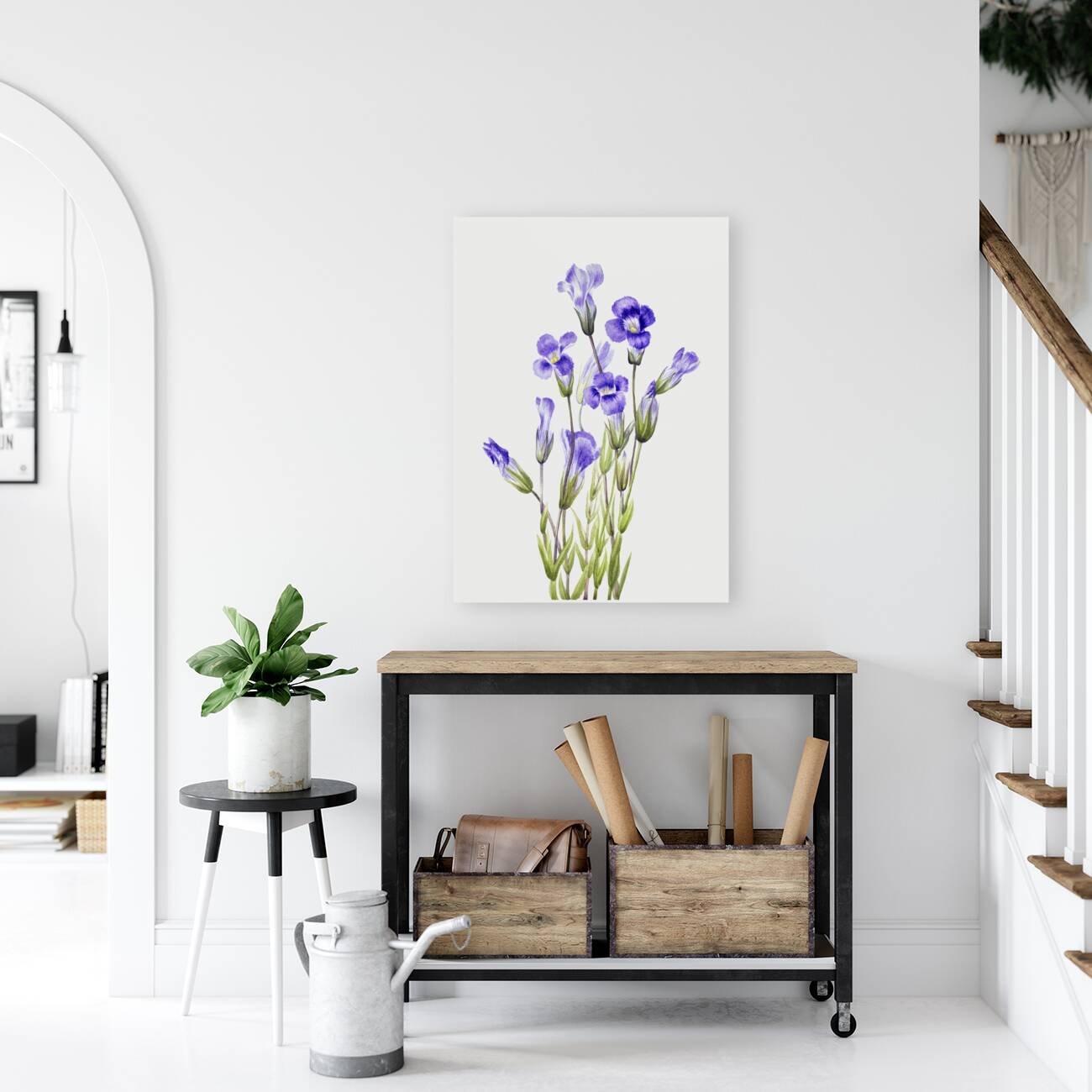 Fringed Gentian Gentiana elegana 1933 Reproduction