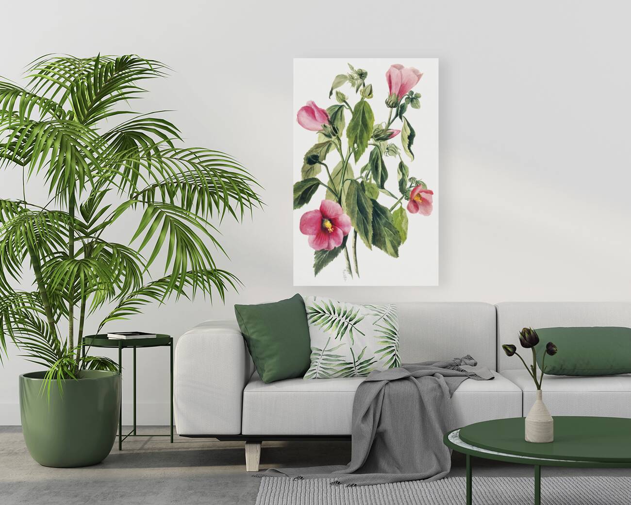 Rose Gentian Sabbatia angularis 1880  Reproduction