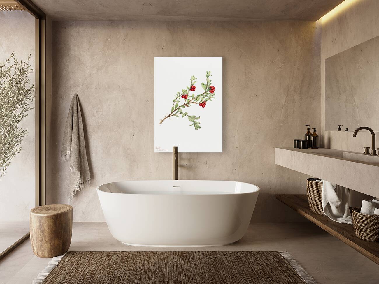 Bearberry Arctostaphylos uva-ursi 1916 Reproduction