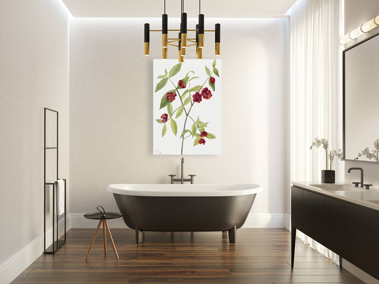 Winterberry Ilex verticillata 1920 Reproduction