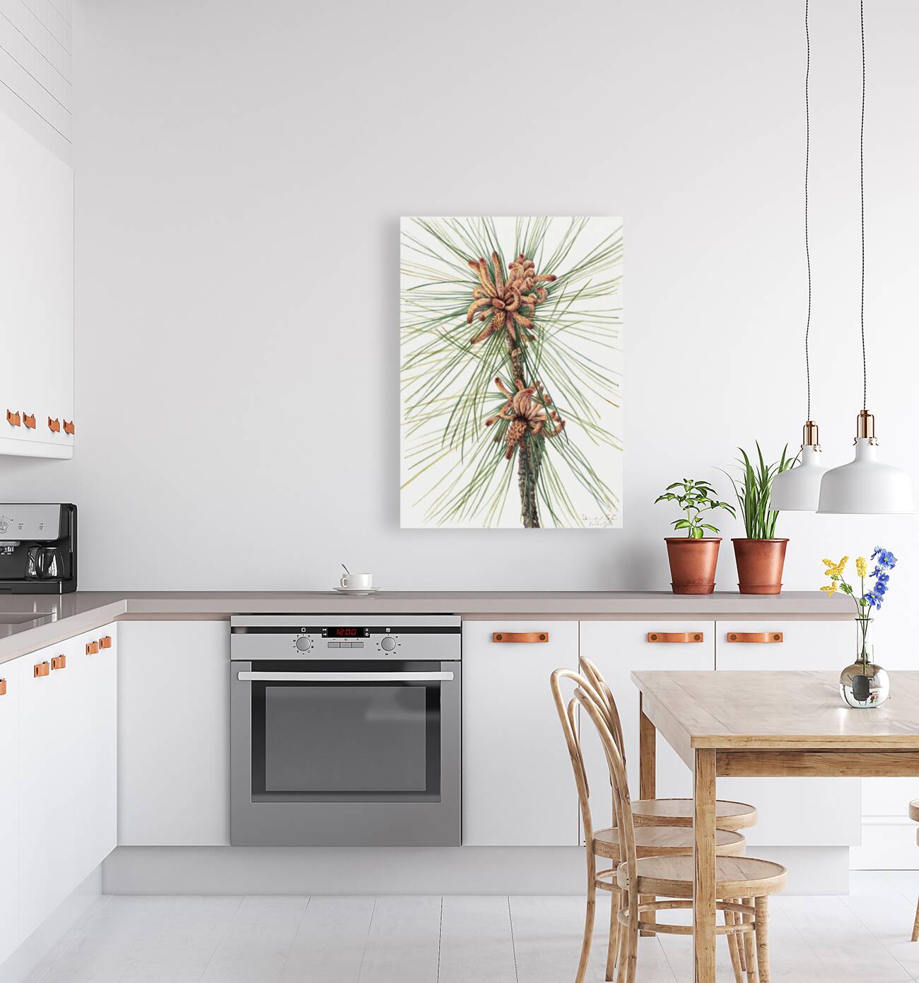 Large Purple Fringe–Orchid Habenaria grandiflora 1926 Reproduction