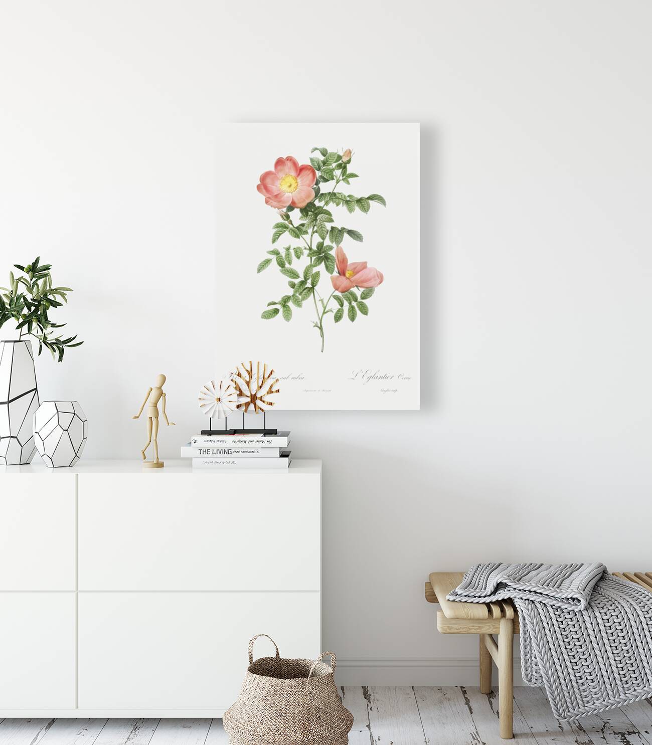 Pink provins rose Reproduction