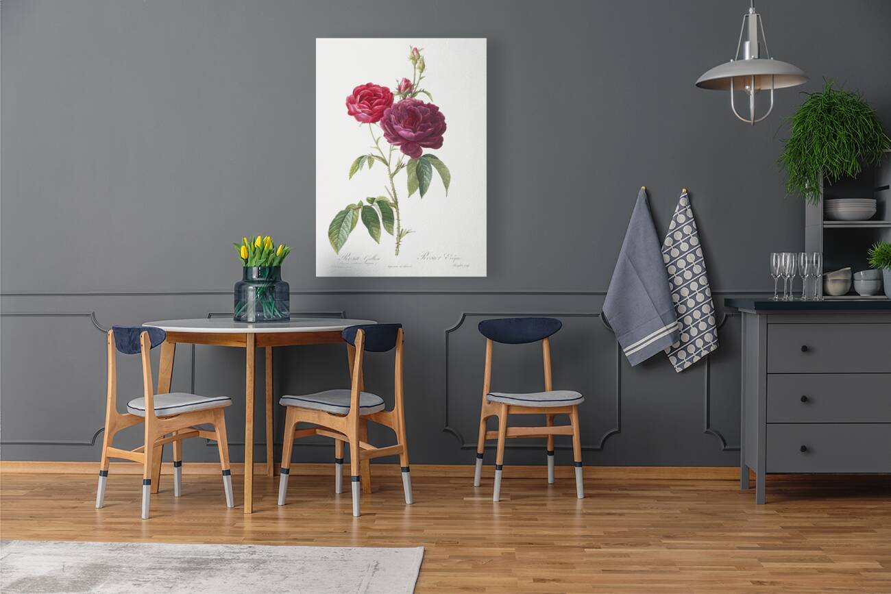 Blooming purple roses Reproduction