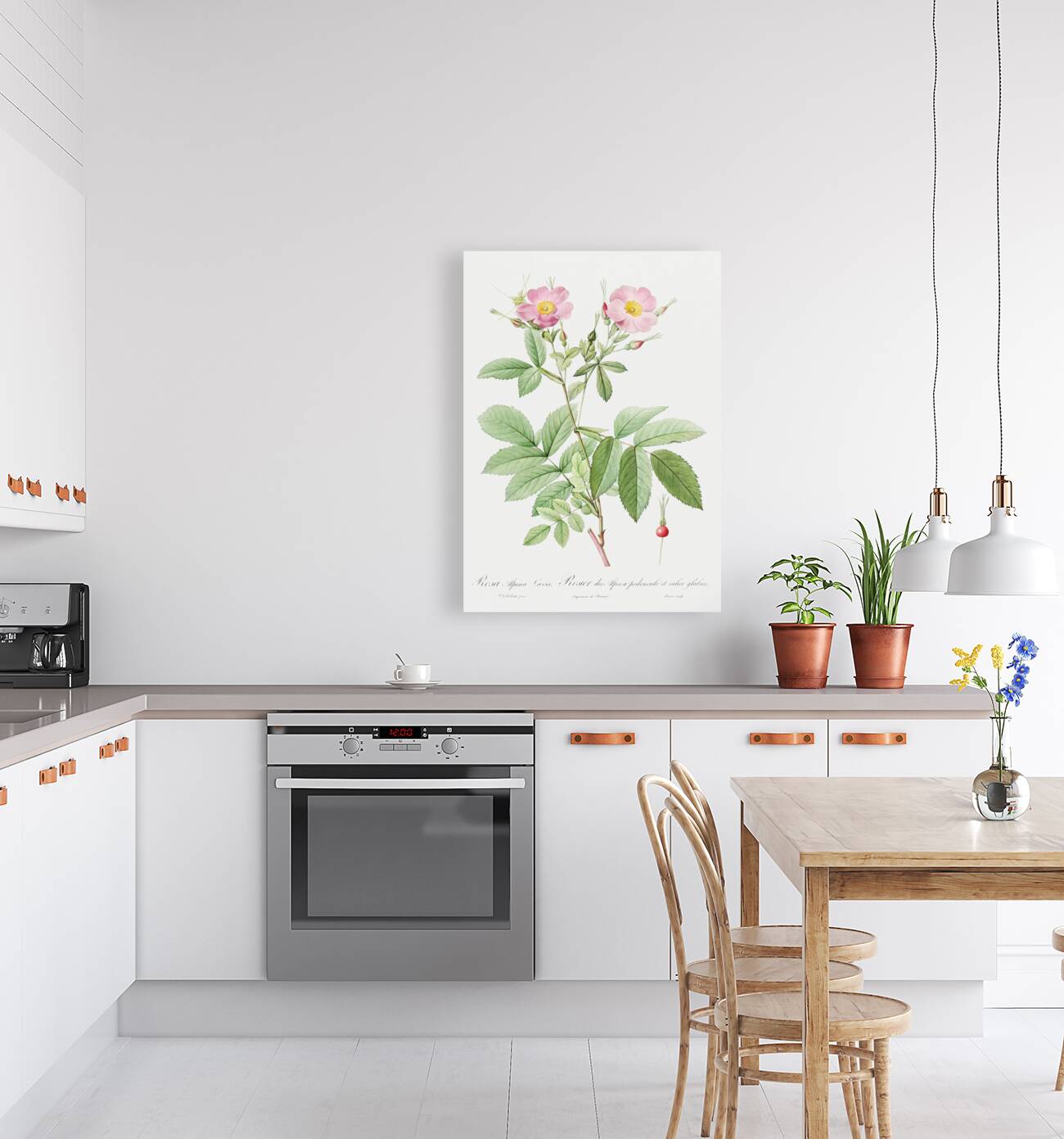 Pink alpine roses Reproduction