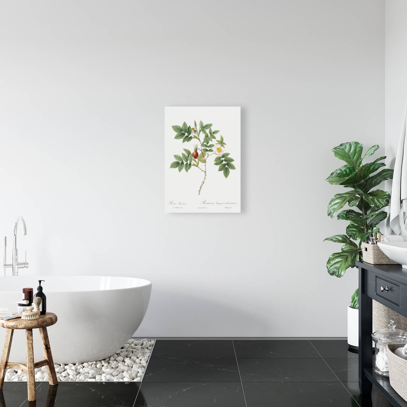 Mountain rose in bloom Reproduction