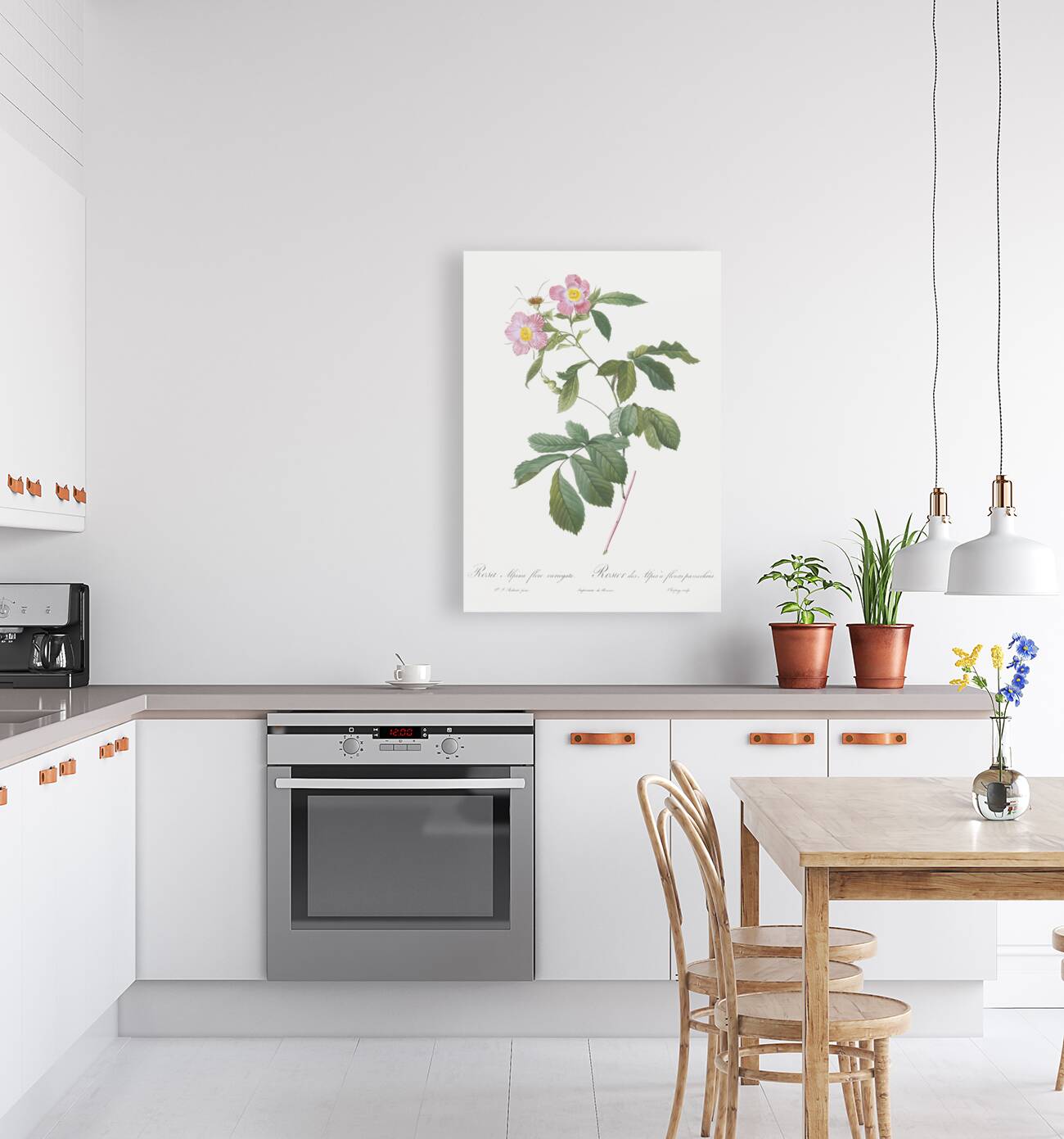 Pink alpine roses Reproduction