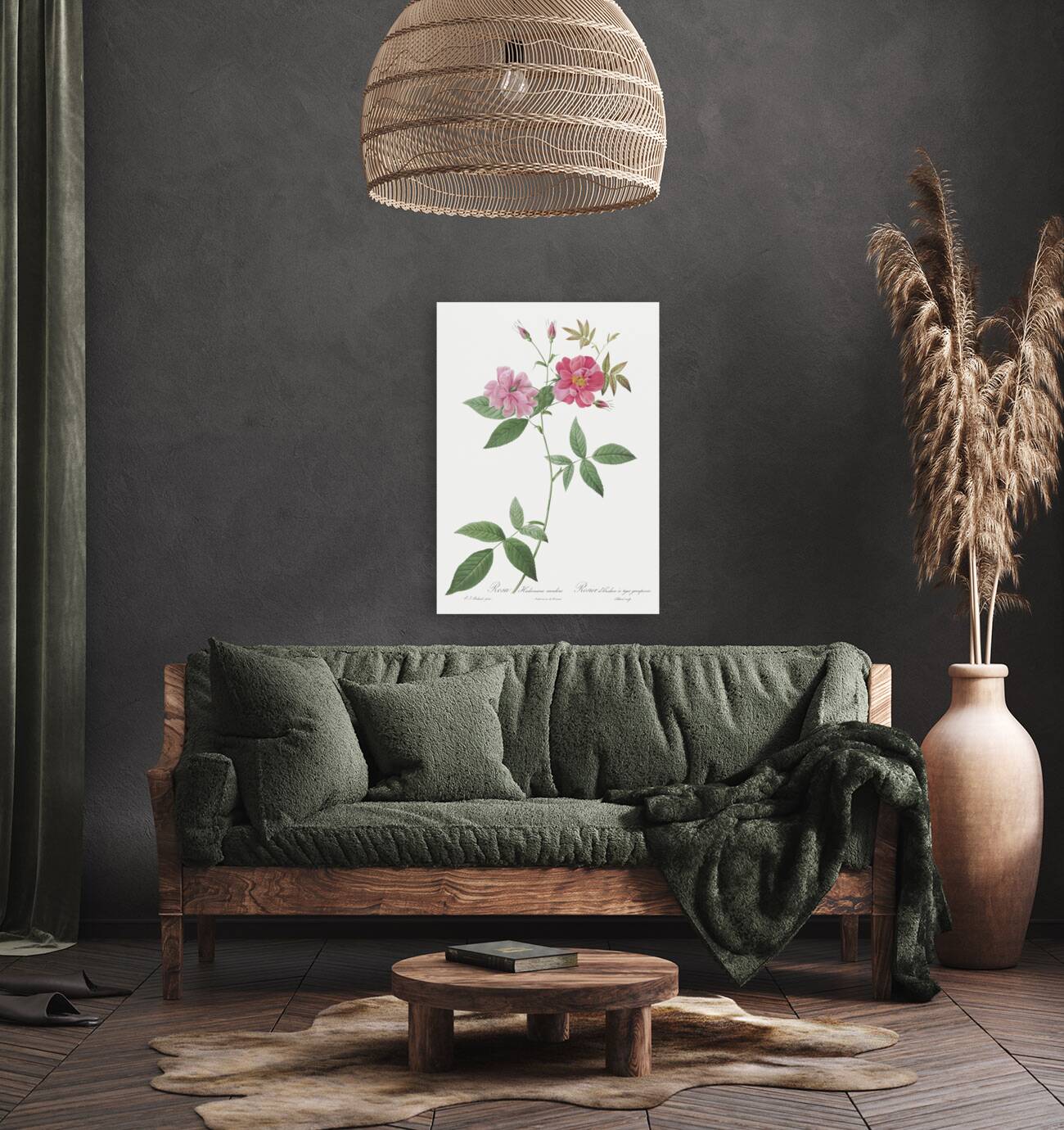 Blooming hudson rose Reproduction