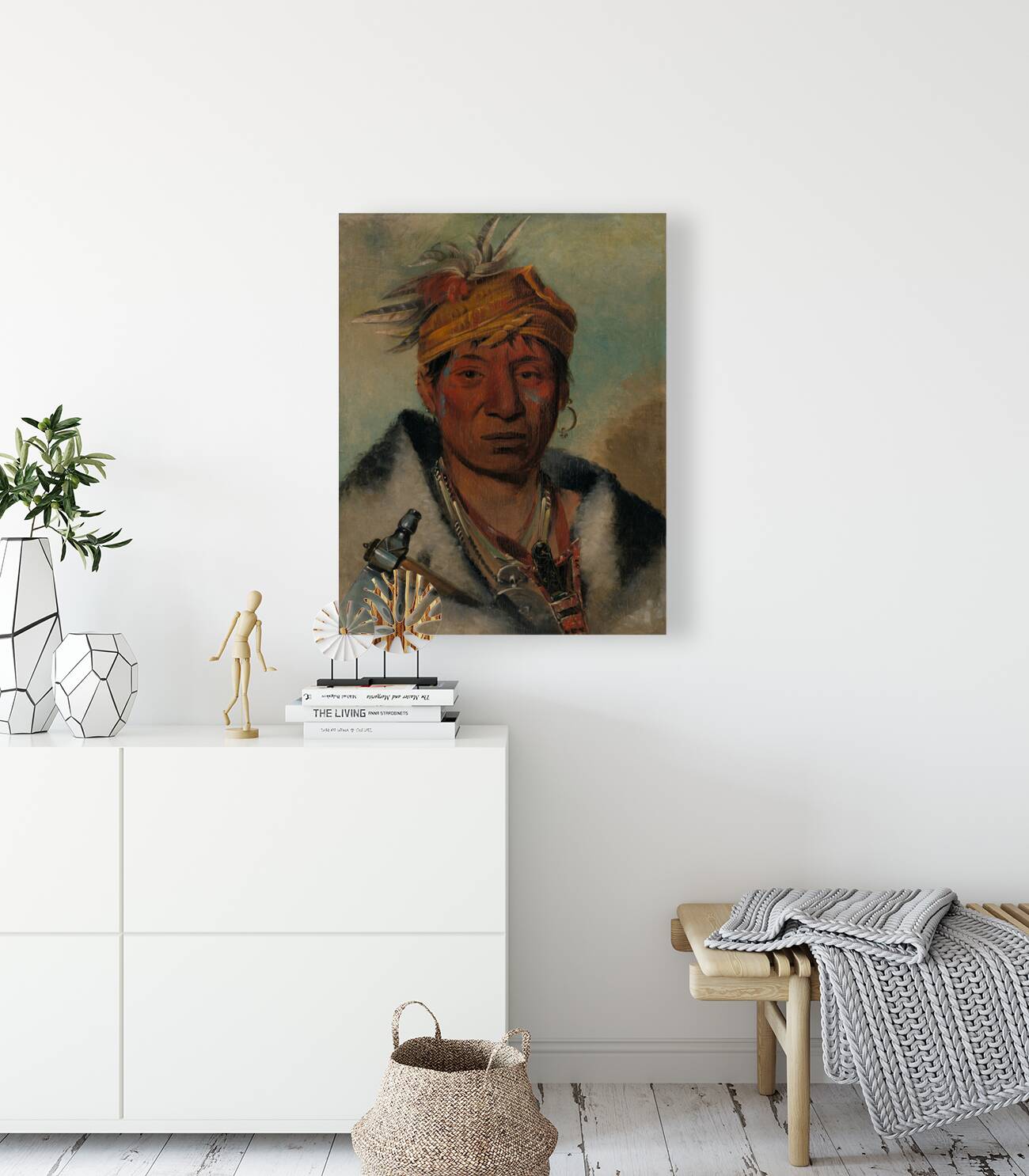 Ah-Yaw-Ne-Tak-Oár-Ron a Warrior 1831 Reproduction