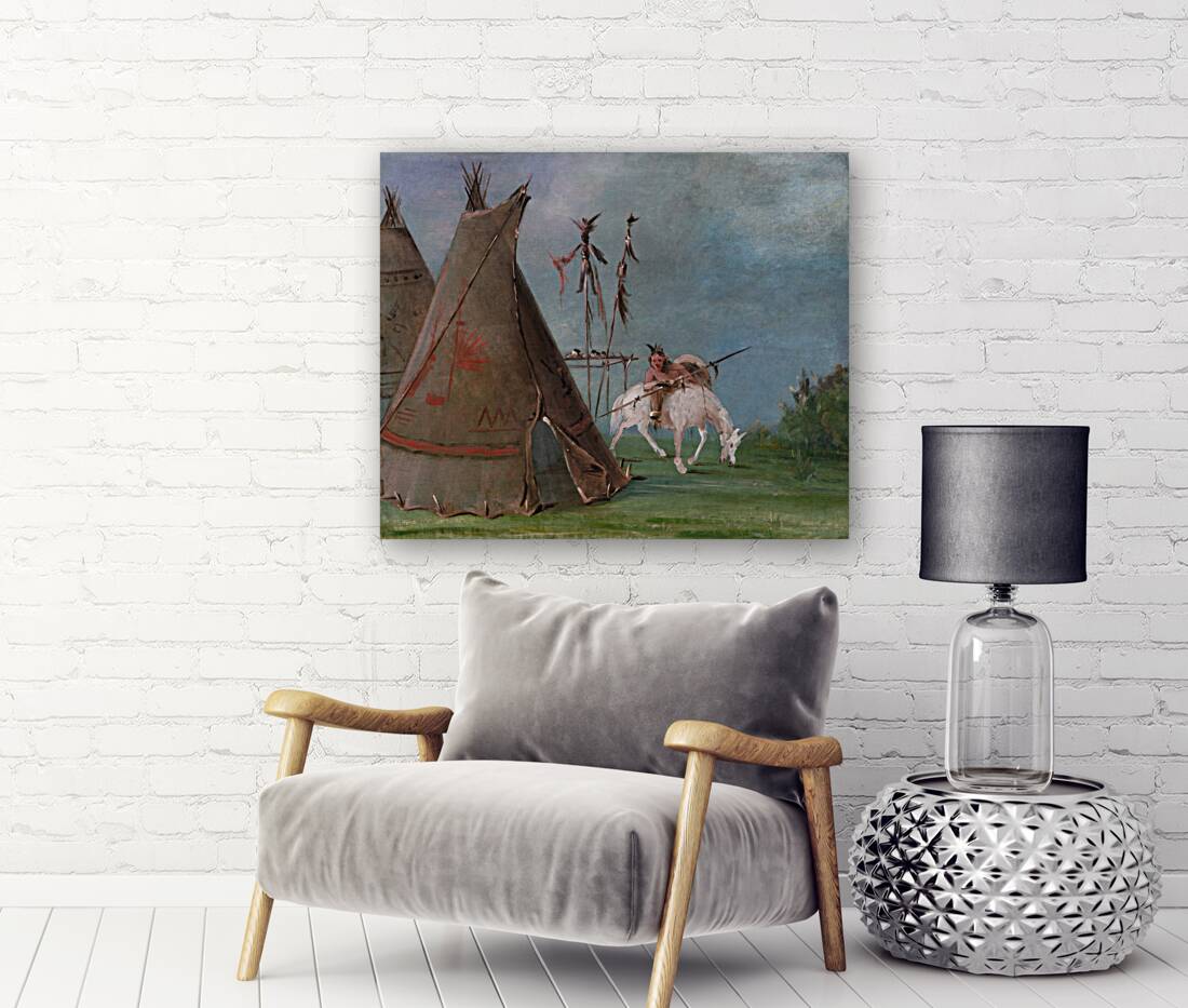 Comanche Lodge of Buffalo Skins Reproduction