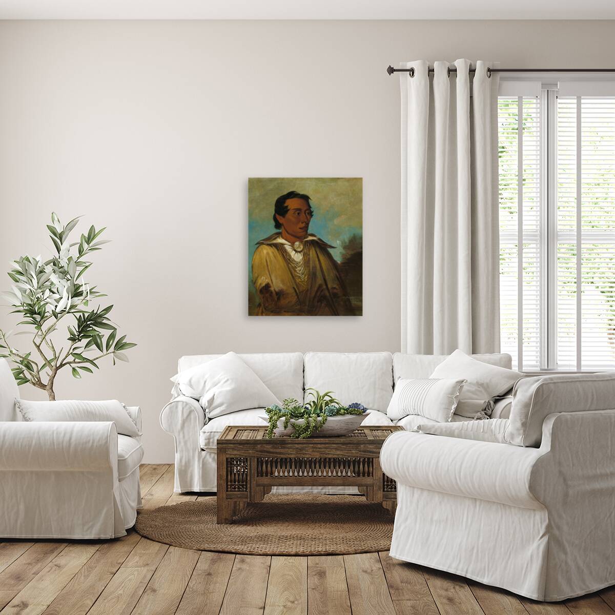 Kee-Án-Ne-Kuk Foremost Man Chief of The Tribe 1830 Reproduction