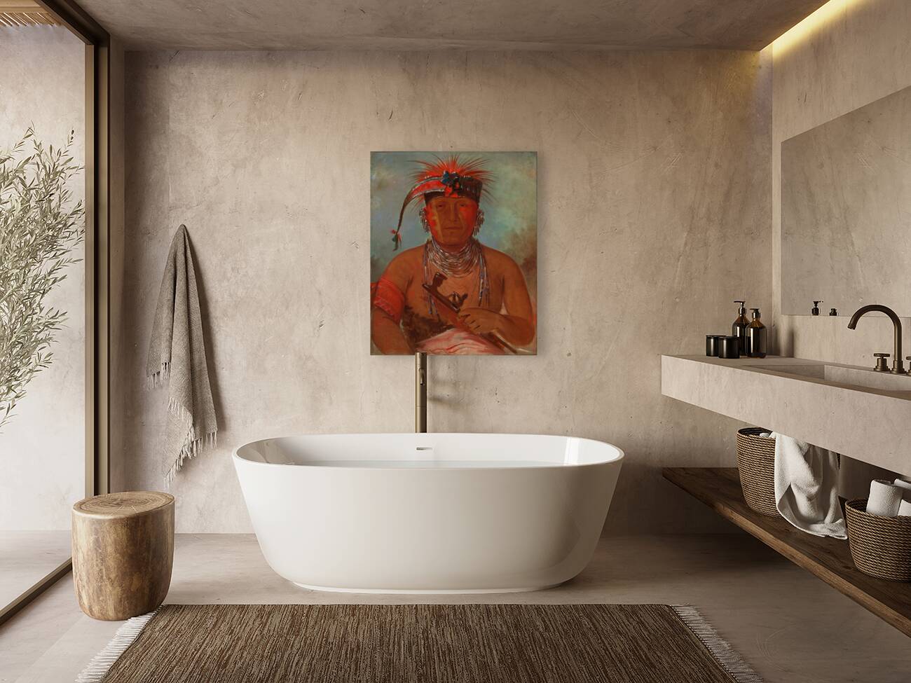 George Catlin Wée-Ke-Rú-Law He Who Exchanges 1832 Reproduction