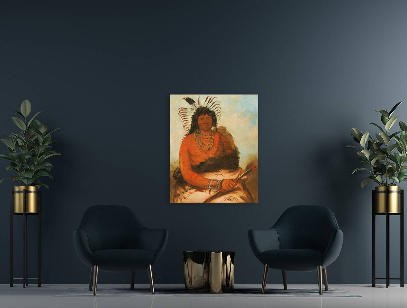 Háh-Nee The Beaver a Warrior 1834 Reproduction