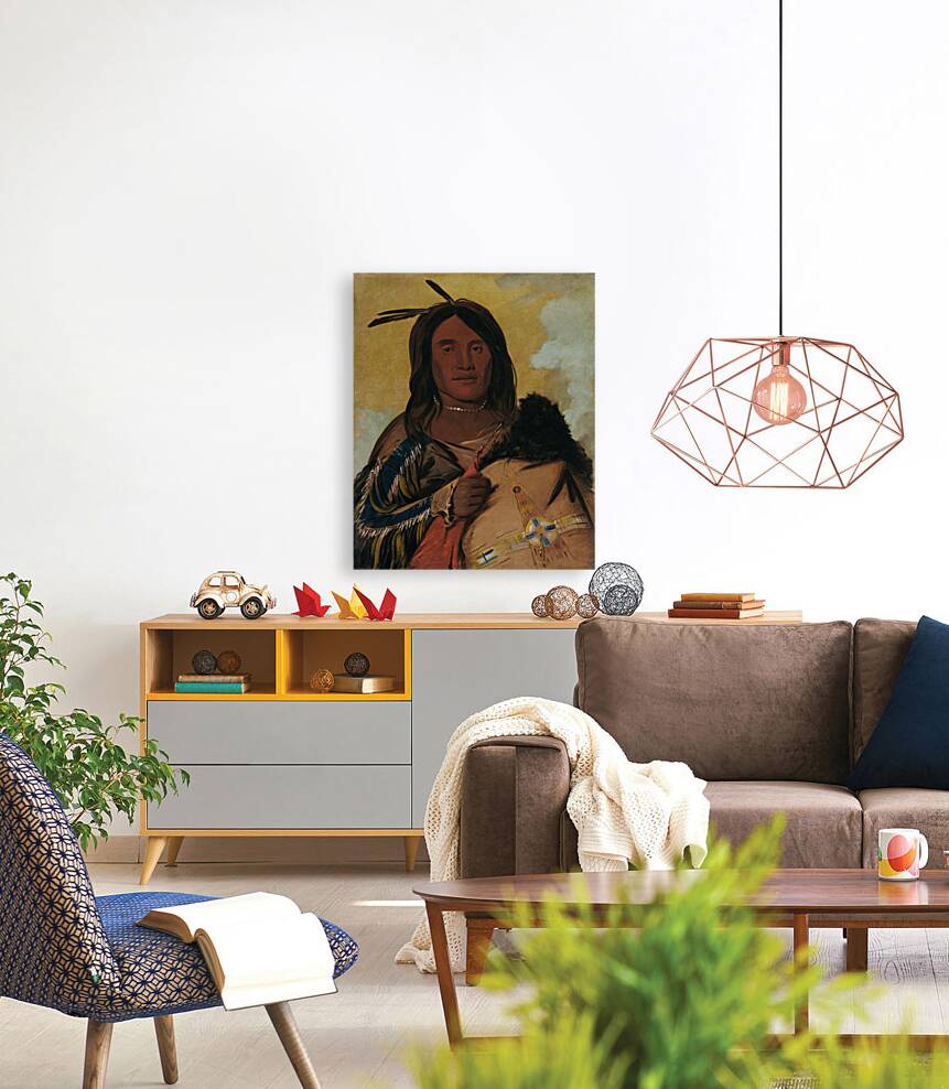 Ka-Pés-Ka-Da Shell Man An Oglala Brave 1832 Reproduction