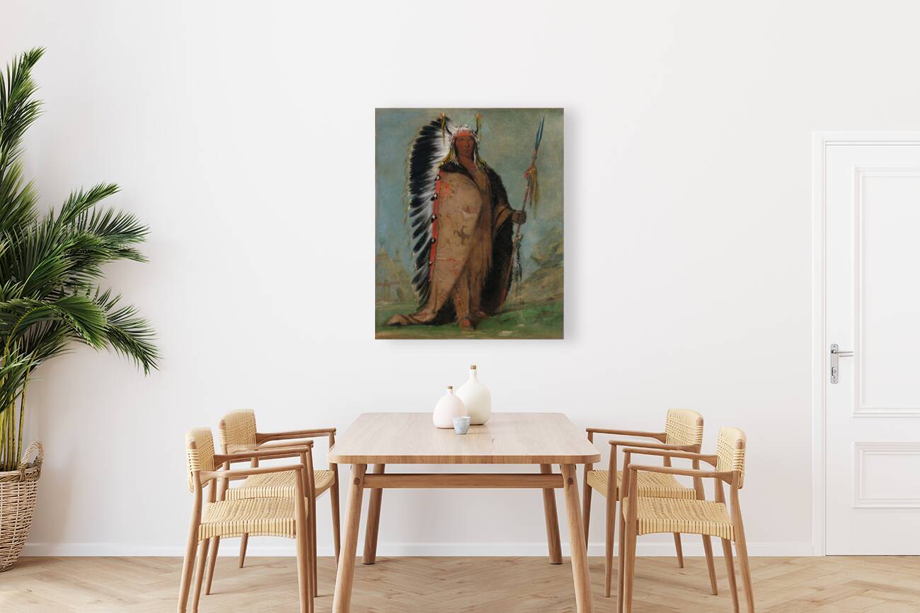 Ee-Áh-Sá-Pa Black Rock a Two Kettle Chief 1832 Reproduction