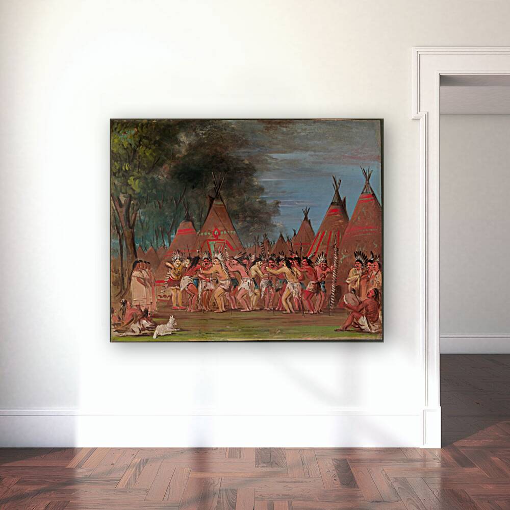 Dance of The Chiefs Mouth of The Teton River 1832-1833 Reproduction