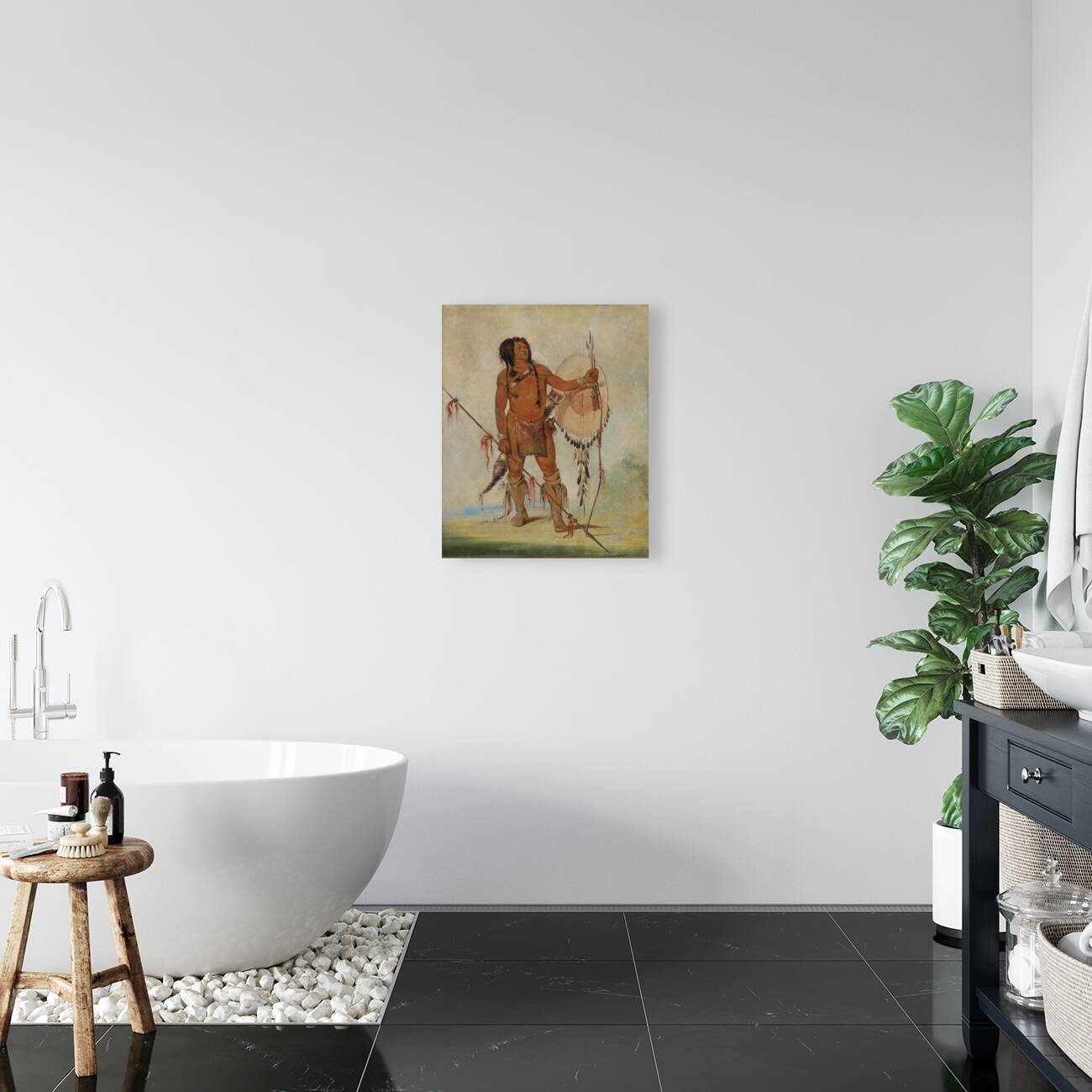 His-Oo-Sán-Chees Little Spaniard a Warrior 1834 Reproduction