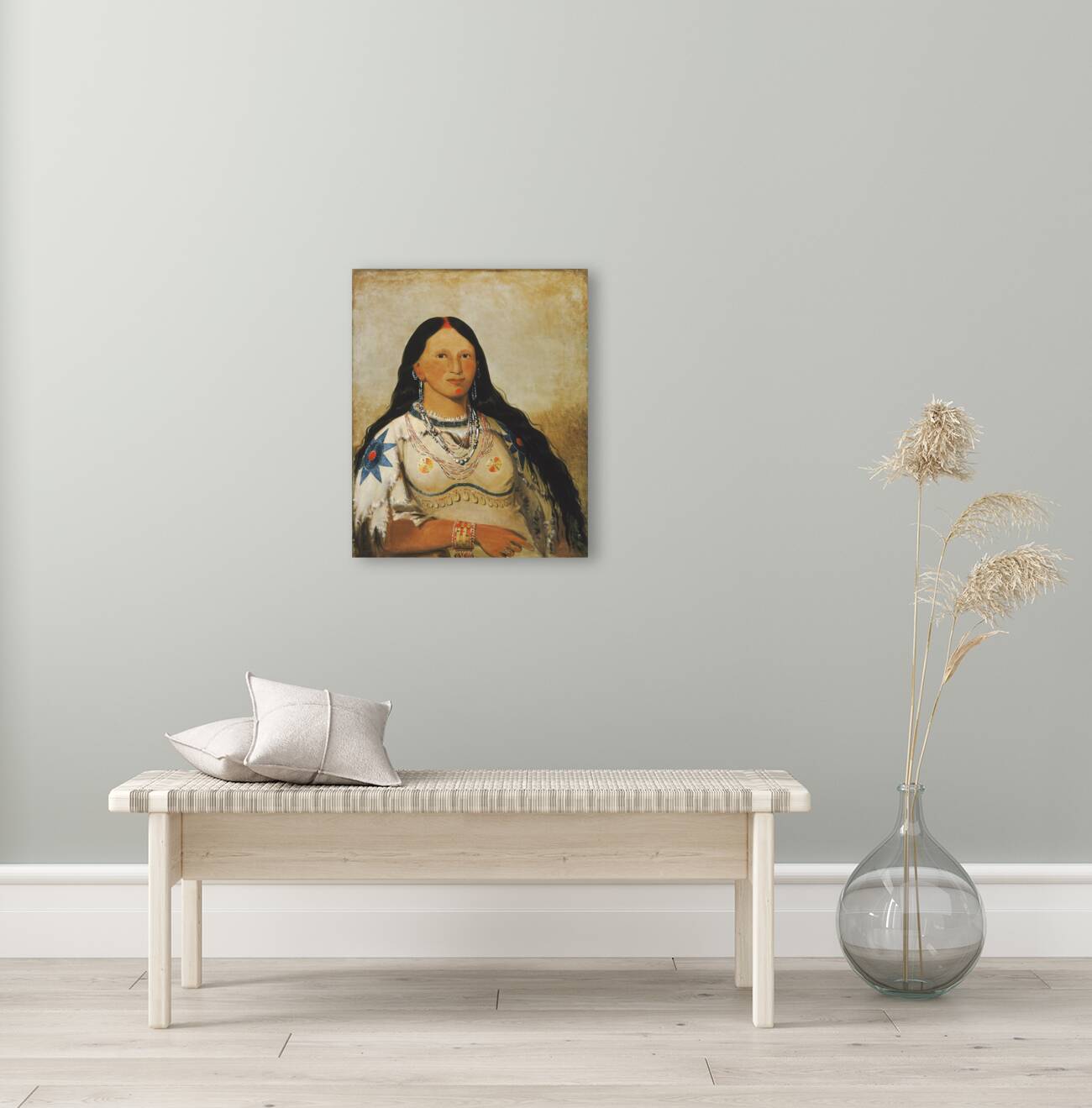 Mi-Néek-Ee-Súnk-Te-Ka Mink a Beautiful Girl 1832 Reproduction