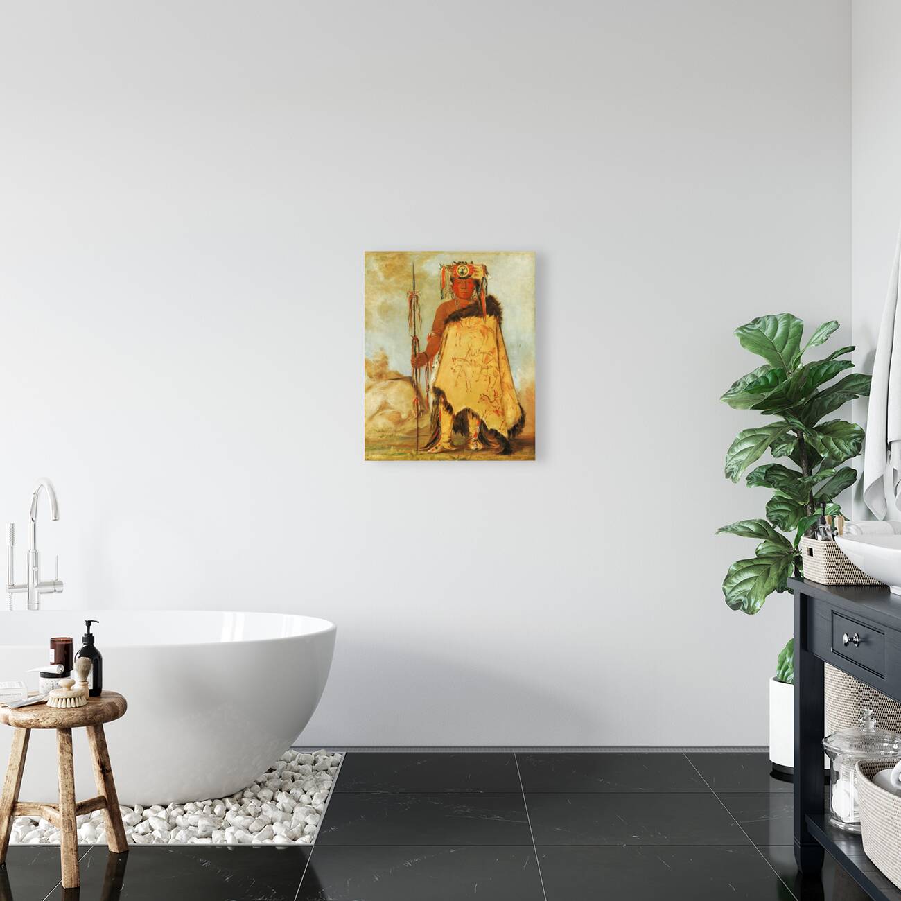 La-Wée-Re-Coo-Re-Shaw-Wee War Chief a Republican Pawnee 1832 Reproduction