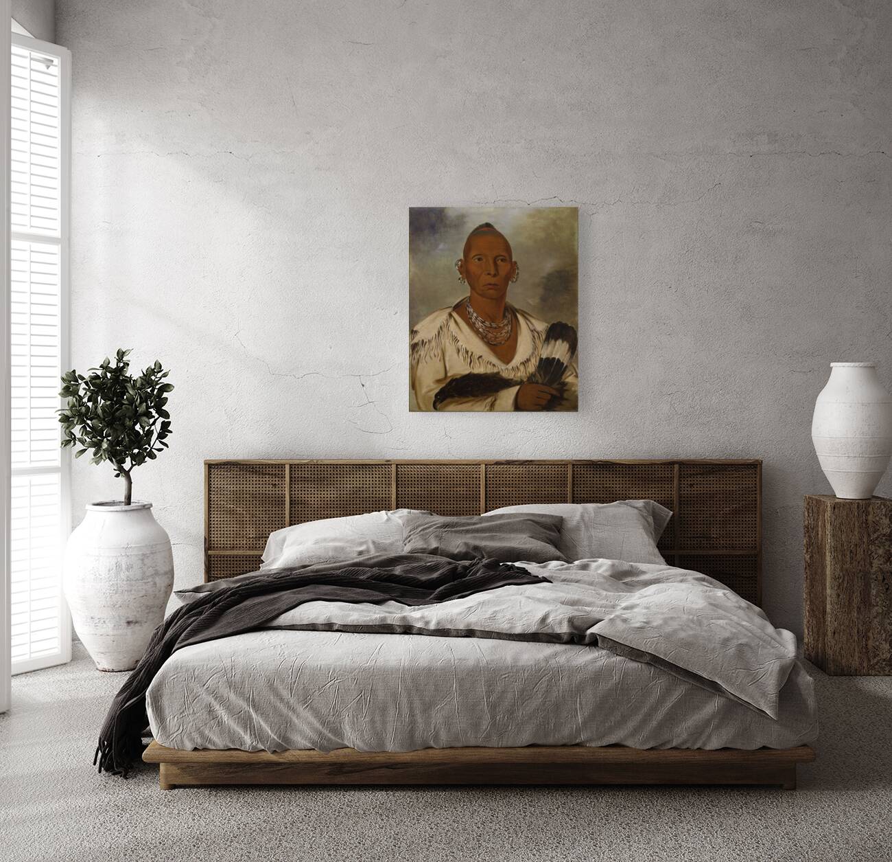 Múk-A-Tah-Mish-O-Káh-Kaik Black Hawk Prominent Sac Chief 1832 Reproduction