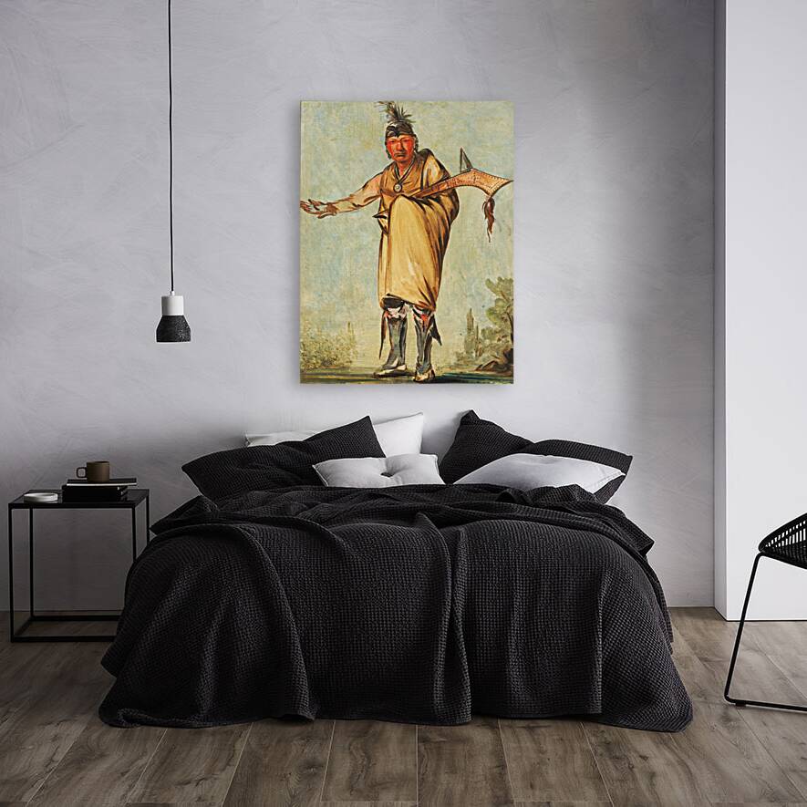 Náw-Káw Wood Former Chief of The Tribe 1828 Reproduction