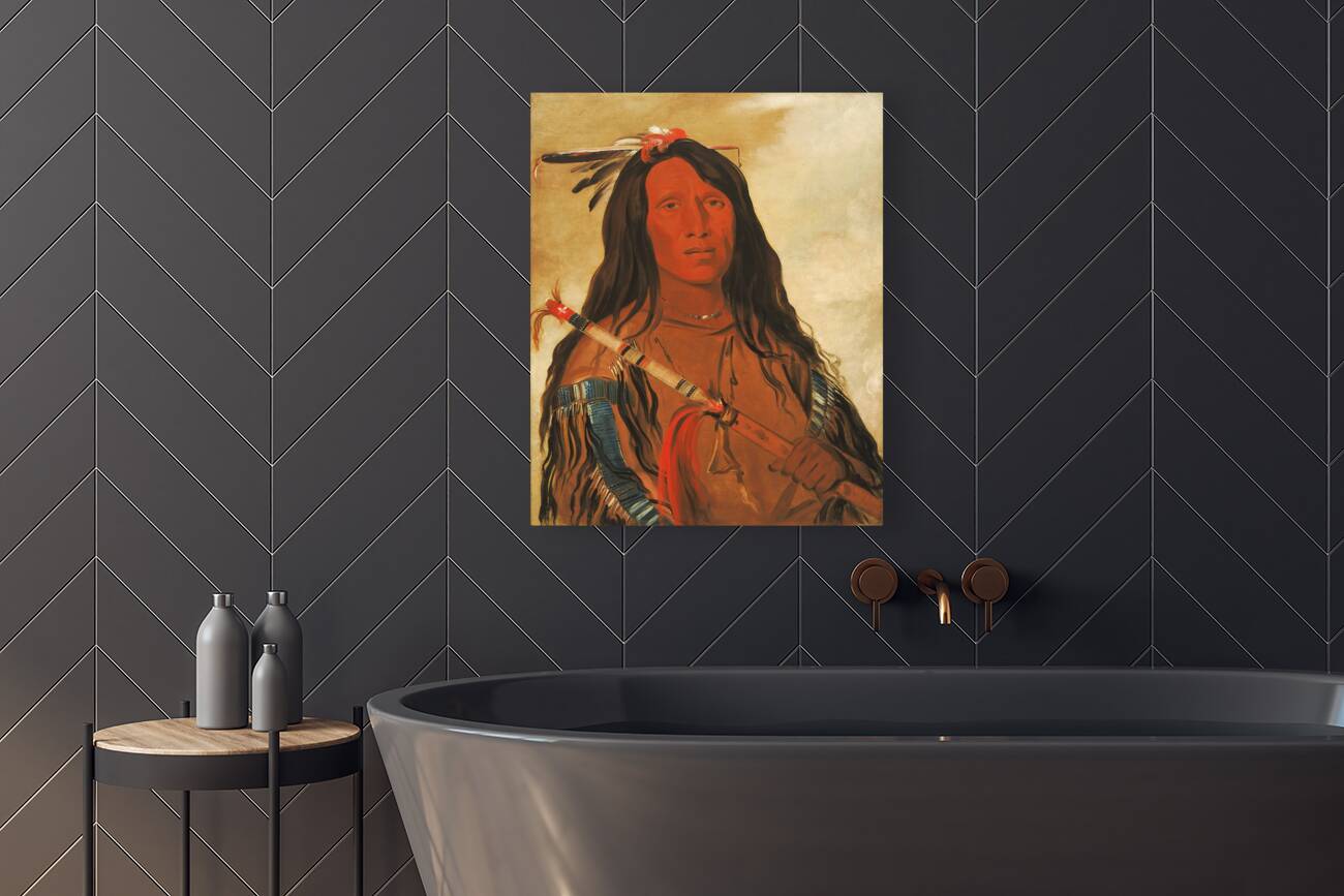 Né-Hee-Ó-Ee-Wóo-Tis Wolf On The Hill Chief of The Tribe 1832 Reproduction