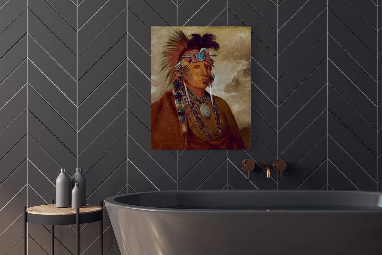 Shó-Me-Kós-See The Wolf a Chief 1832 Reproduction