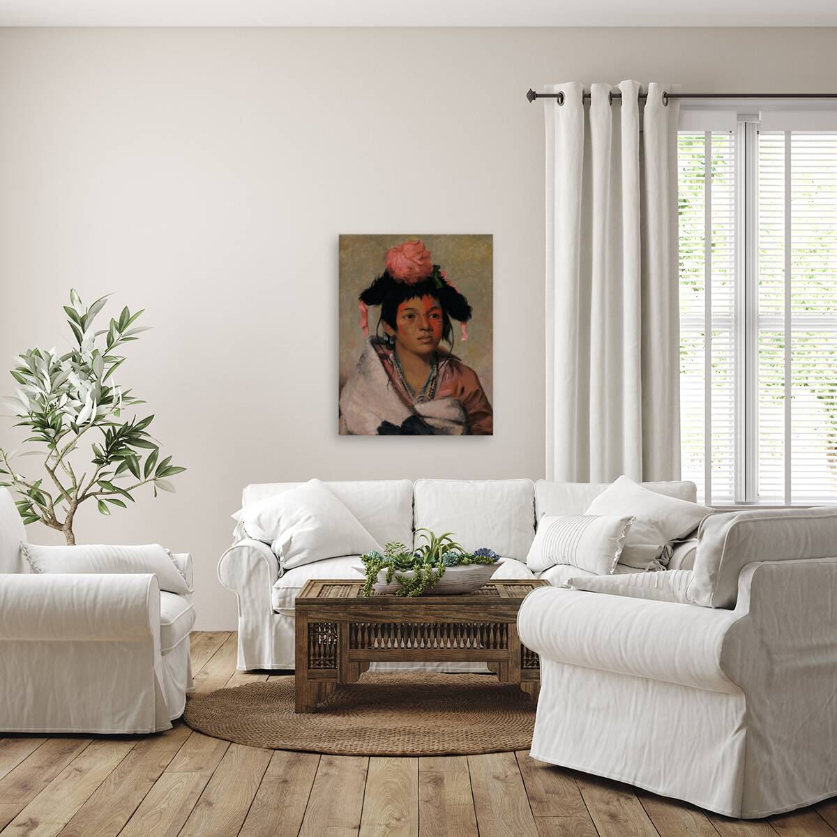 Tcha-Káuk-O-Ko-Máugh Great Chief a Boy 1831 Reproduction