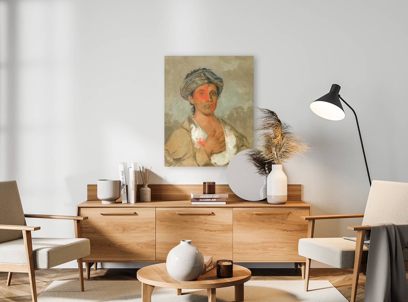 Pah-te-cóo-saw Straight Man Semicivilized 1830 Reproduction