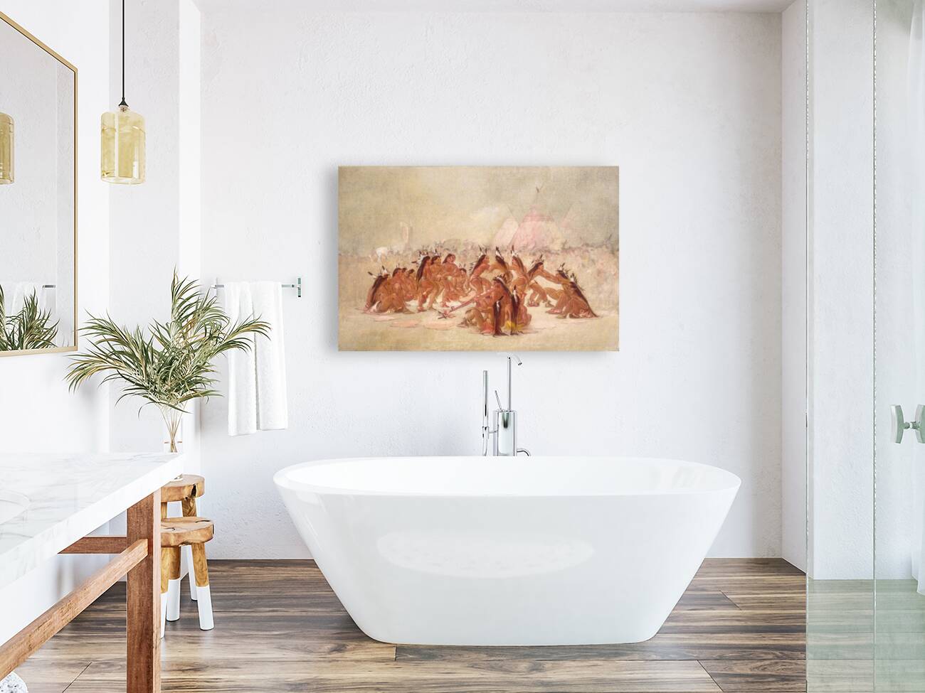 Pipe Dance Assiniboine 1835-1837 Reproduction