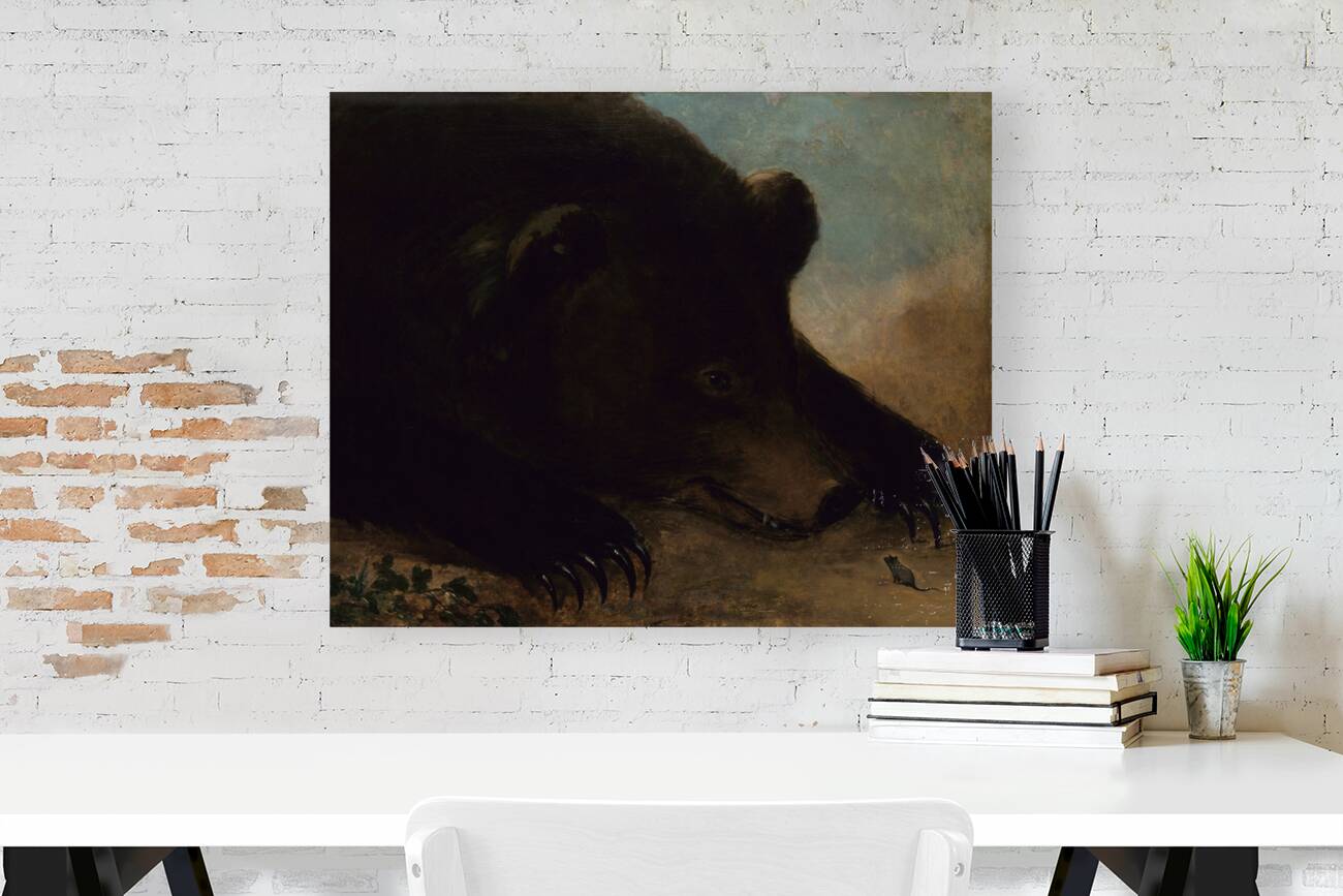 Portraits of a Grizzly Bear and Mouse Life Size 1846-1848 Reproduction