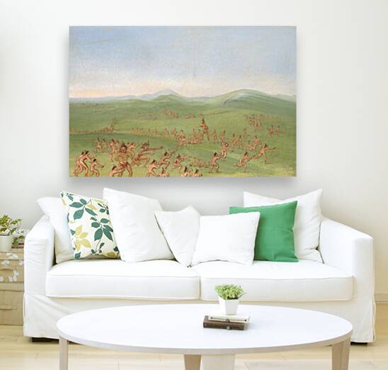 Sham Fight Mandan Boys 1832-1833 Reproduction