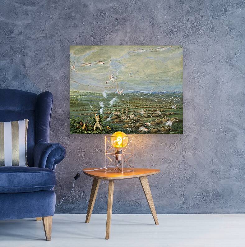 Flamingo Shooting in South America 1856 Reproduction