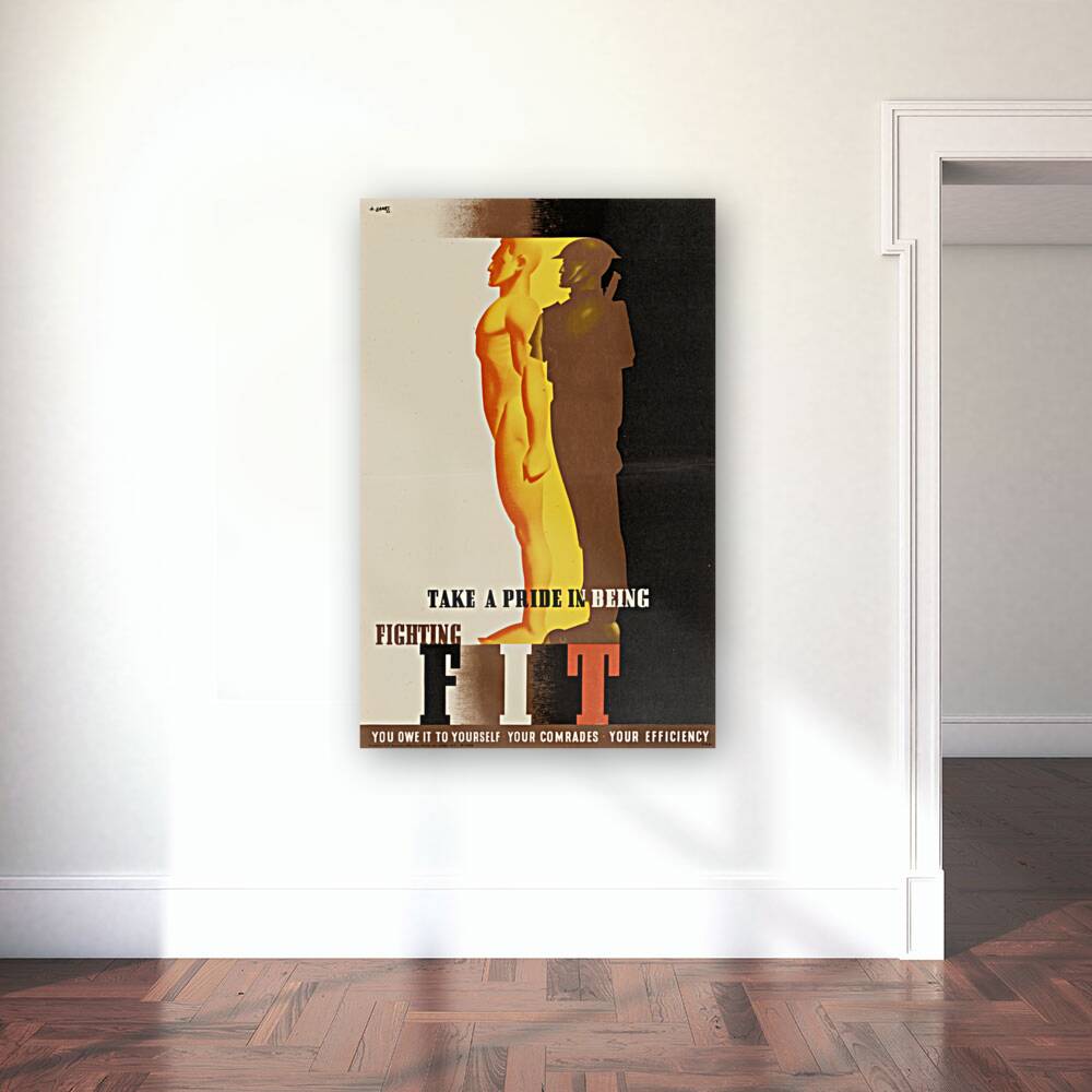 Take a Pride in Being Fighting Fit Reproduction