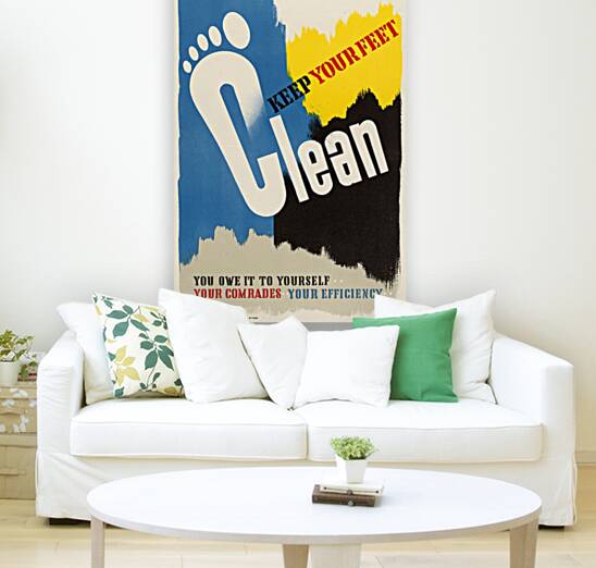 Keep Your Feet Clean Reproduction