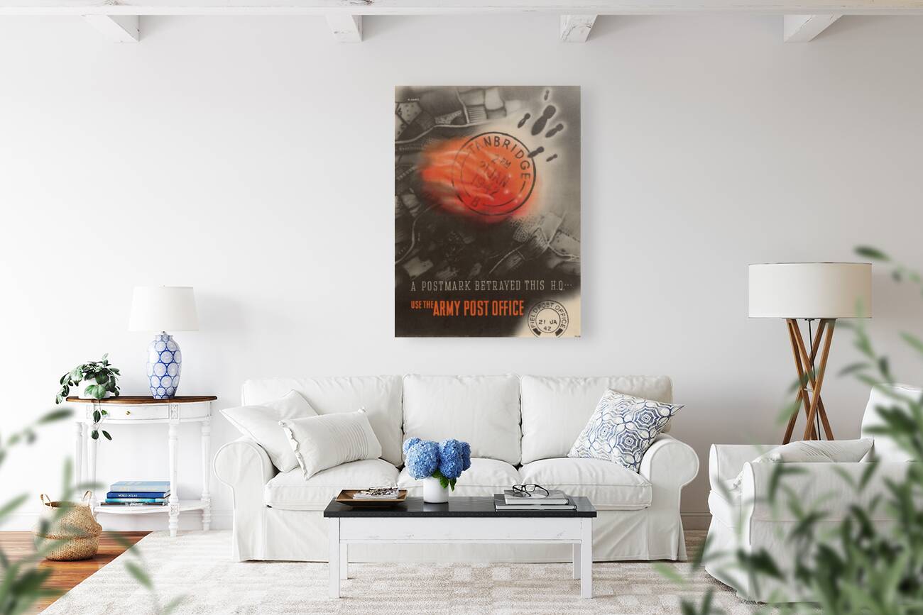 A Postmark Betrayed this H.Q.  Reproduction