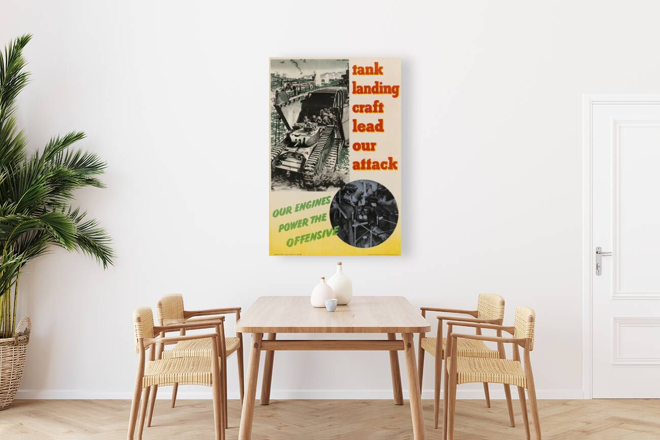 Tank Landing Craft Lead Our Attack Reproduction