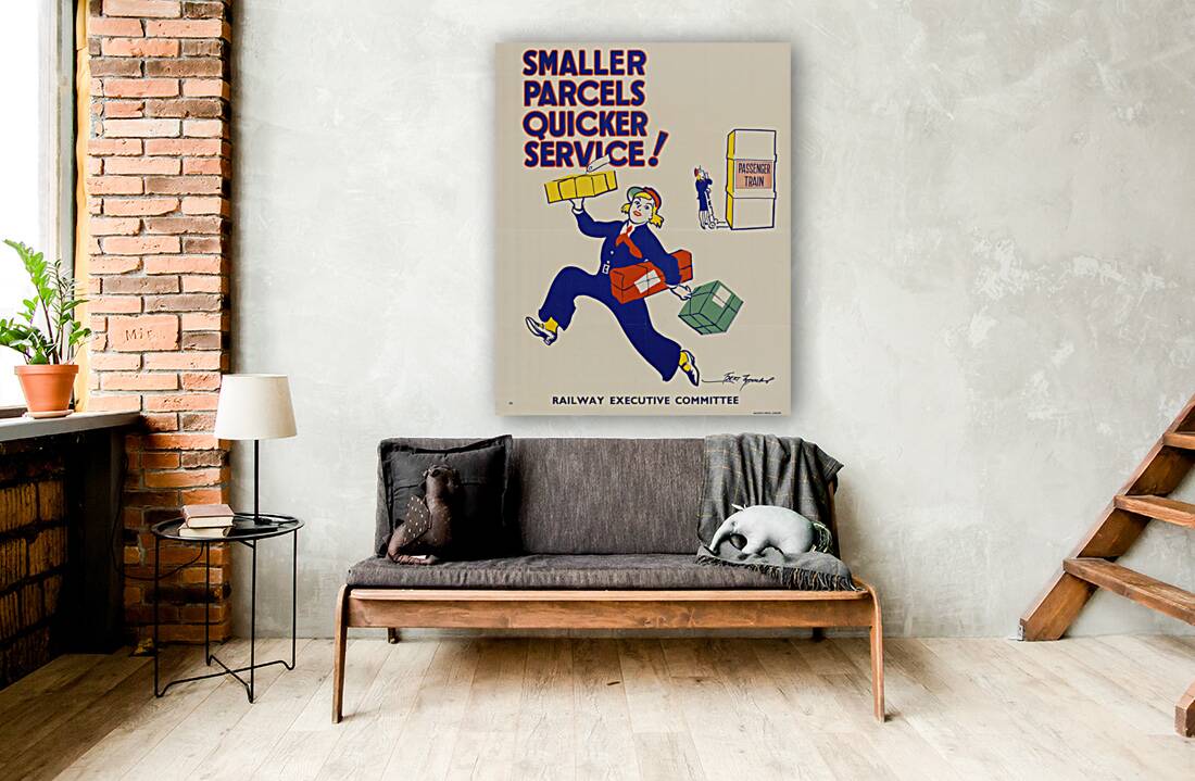 Smaller Parcels Quicker Service! Reproduction