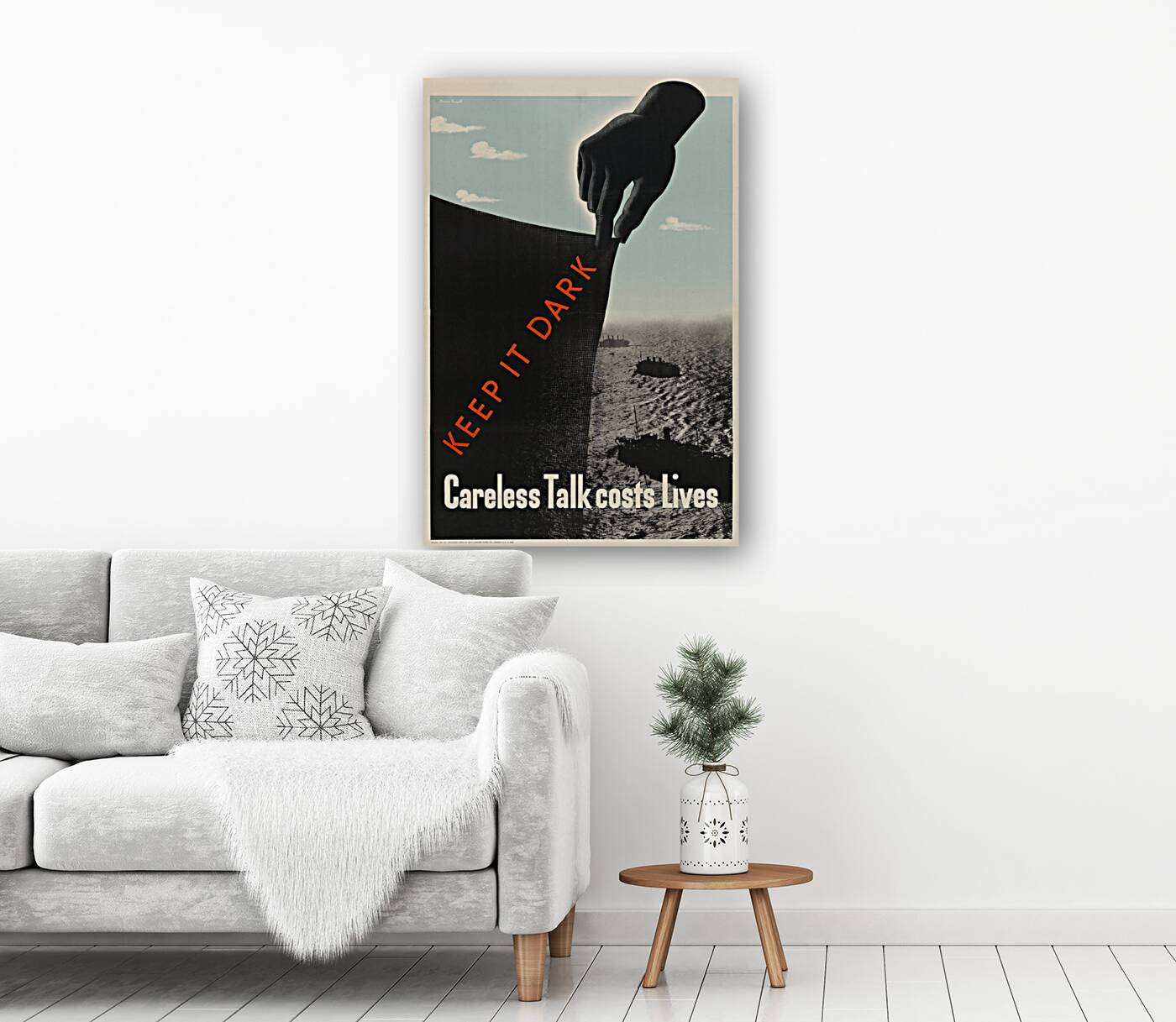 Keep it Dark – Careless Talk Costs Lives Reproduction