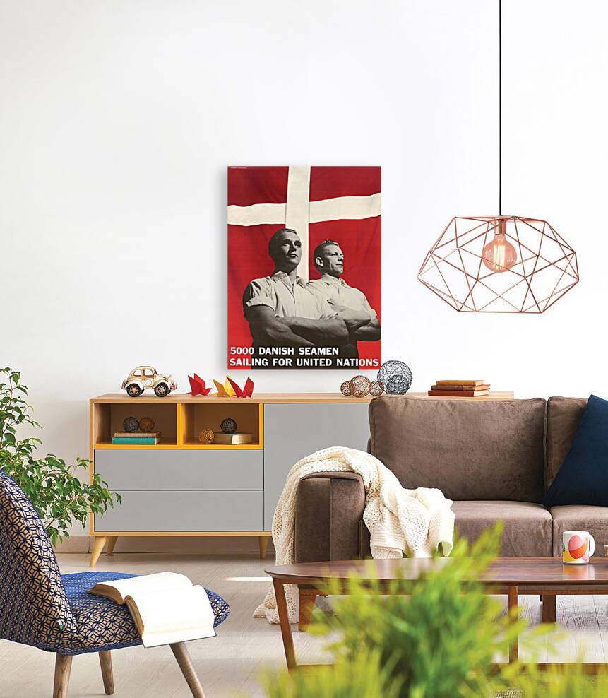 5000 Danish Seamen Sailing for United Nations Reproduction