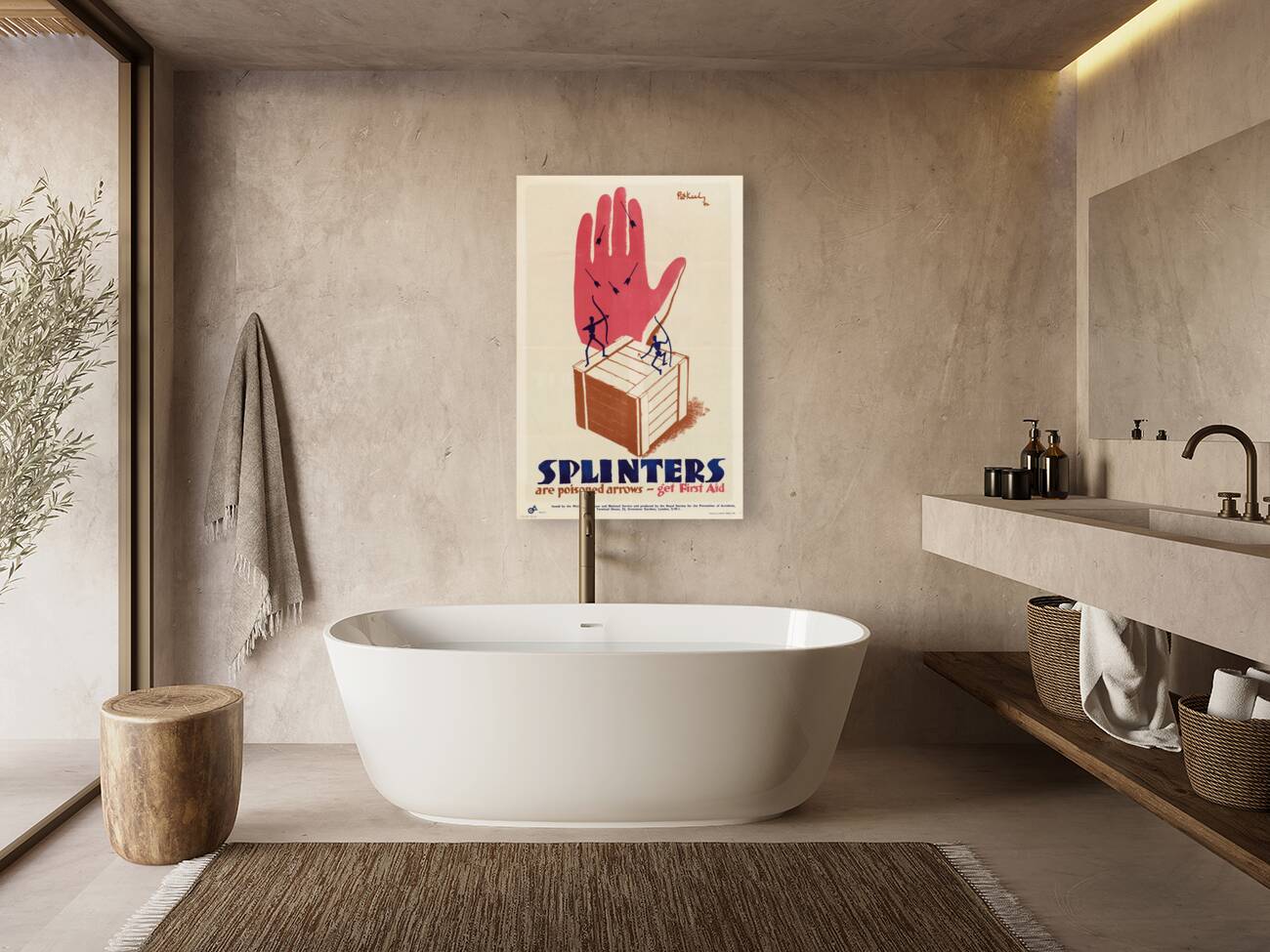 Splinters are Poisoned Arrows – Get First Aid Reproduction