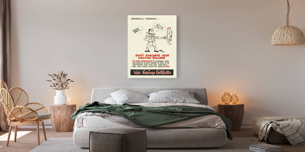 Don’t Evacuate Your Fighting Dollars Reproduction