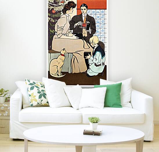 Vintage Christmas Poster ca. 1890-1907 by Edward Penfield Reproduction