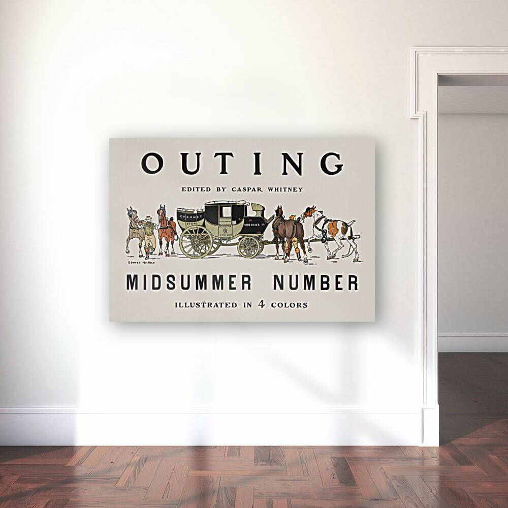 Outing edited by Caspar Whitney ca. 1890-1900  by Edward Penfield Reproduction