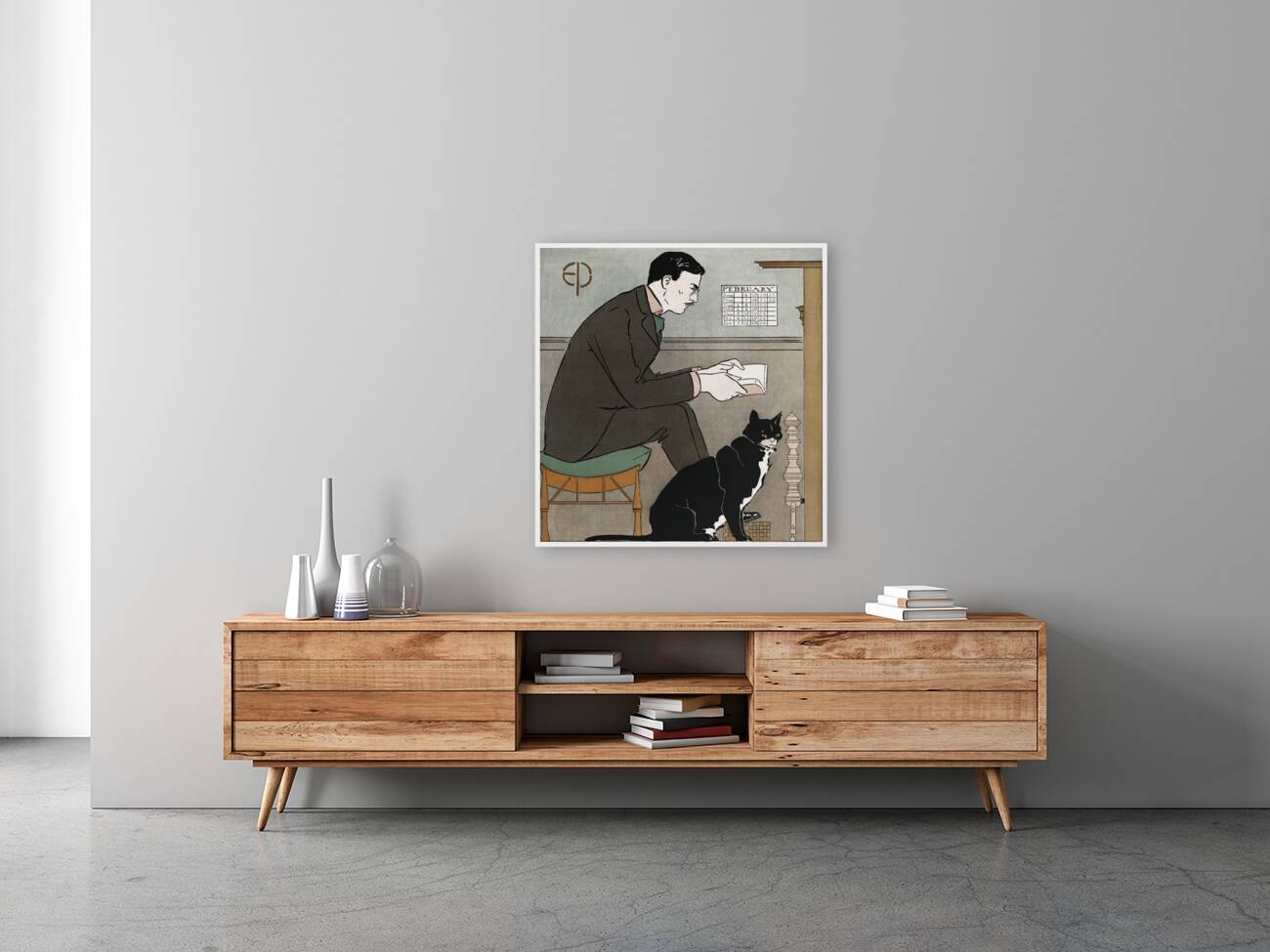 Edward Penfield Self-Portrait 1898 by Edward Penfield. Reproduction